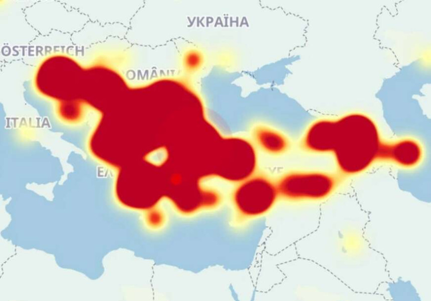 Балкан у црвеном: Погледајте гдје све не ради Гоогле