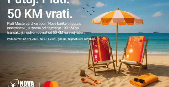 Bezgotovinska plaćanja u inostranstvu donose 50 KM nazad