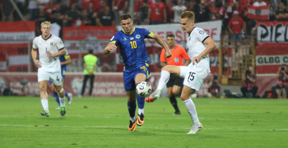Fudbaleri BiH poraženi od Austrije rezultatom 1:2