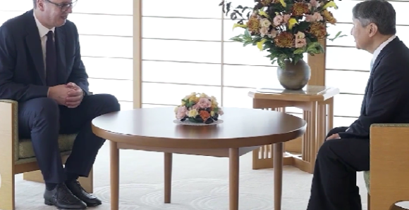 Predsjednik Vučić pozvao cara Naruhita da razmotri mogućnost posete Srbiji