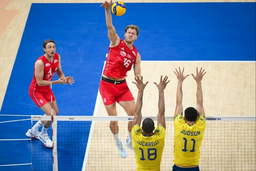 Odbojkaši Srbije pobijedili Brazil na Svjetskom prvenstvu