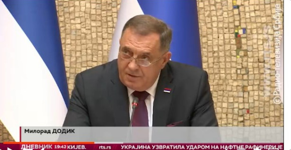 U Jutarnjem dnevniku RTS, Dodik potpisan kao građanin