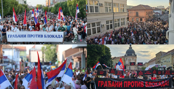 U nekim mjestima policija između skupova građana