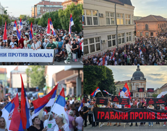 U nekim mjestima policija između skupova građana