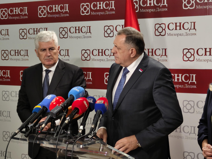 Човић и Додик учвршћују сарадњу на ЕУ путу БиХ