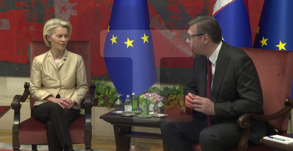 Vučić i Fon der Lajen počeli tet-a-tet sastanak