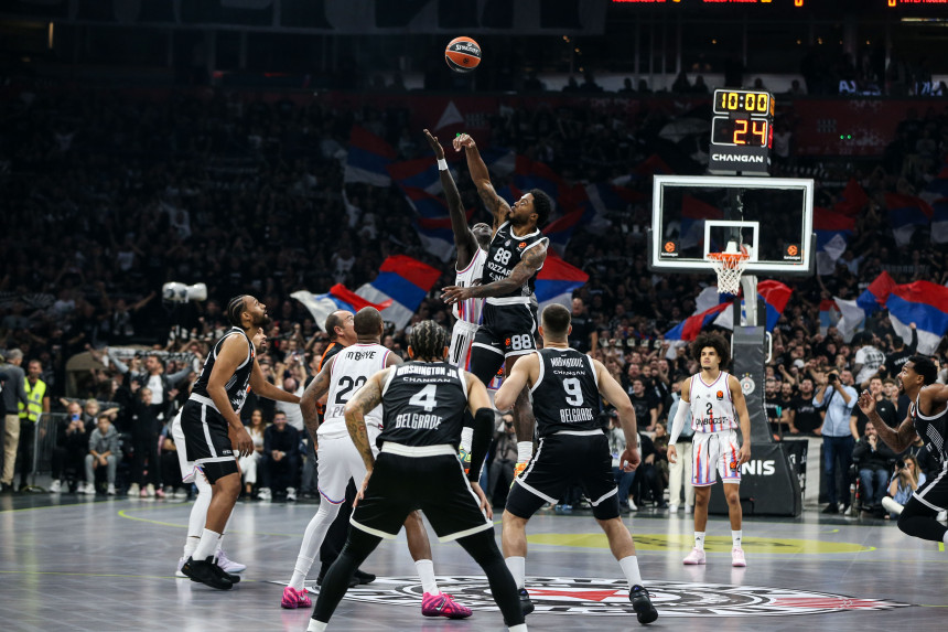 Дебакл: Кошаркаши Партизана претрпјели су пораз од Париза