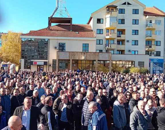 Protest rudara u Ugljeviku - nećemo GAS-ERS, hoćemo naš ugalj našem preduzeću (VIDEO)