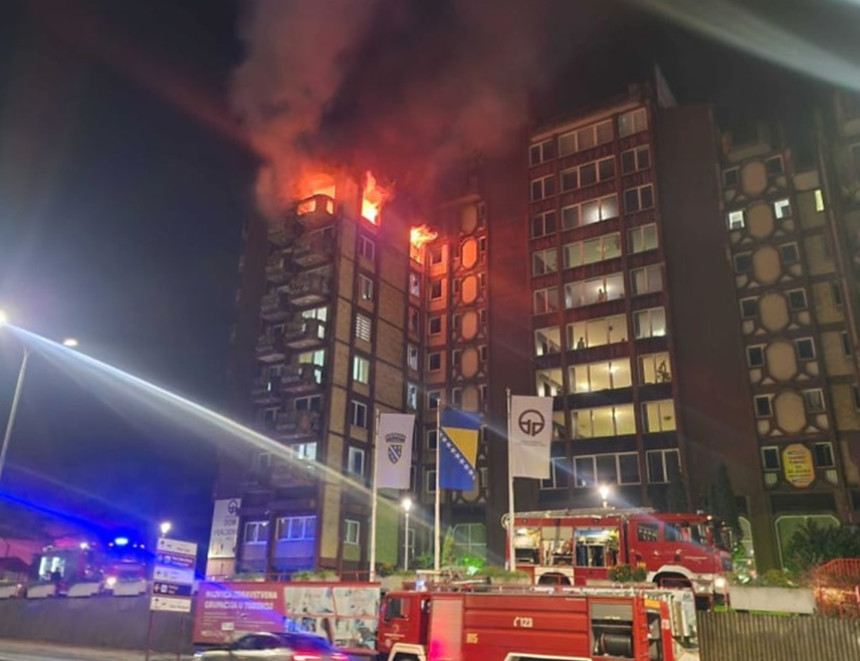 Тузла: На лијечењу задржано 15 лица повријеђених у пожару