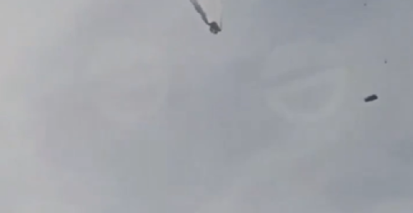 Pao avion na granici Azerbejdžana i Gruzije (VIDEO)