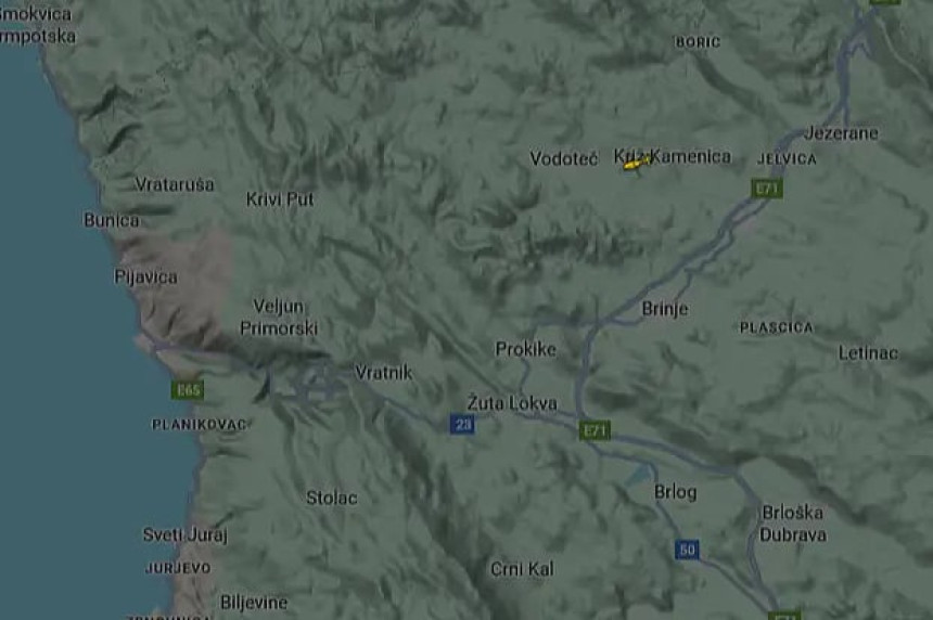 Turski avion koji je pao u Hrvatskoj nađen u plamenu