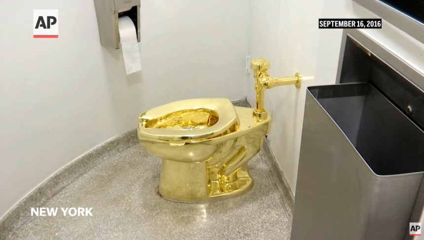 Američka kompanija kupila zlatni toalet od 12 miliona dolara