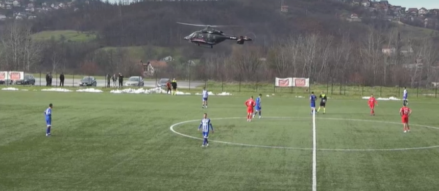 Helikopter Vlade RS prekinuo utakmicu, igrači šokirani