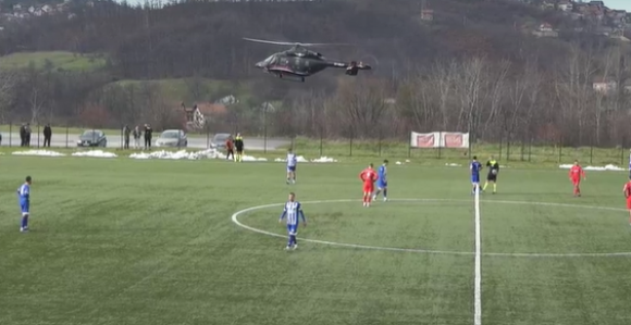 Helikopter Vlade RS prekinuo utakmicu, igrači šokirani
