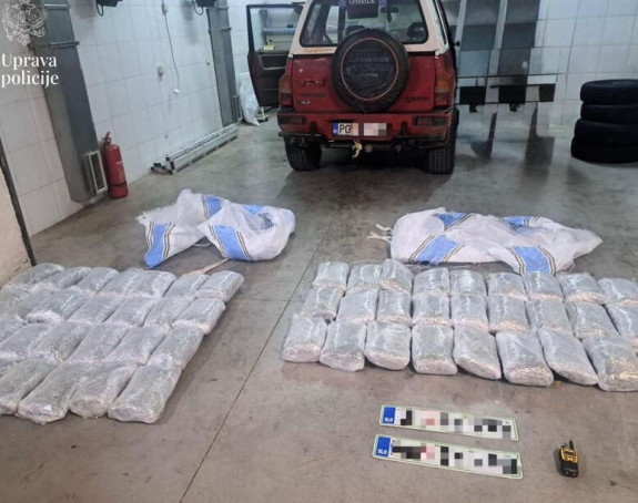 Crna Gora: Uhapšen bivši policajac sa 60kg marihuane
