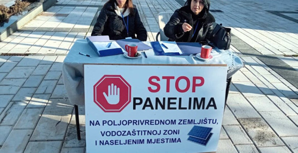U Nevesinju na trgu peticija protiv solarnih panela