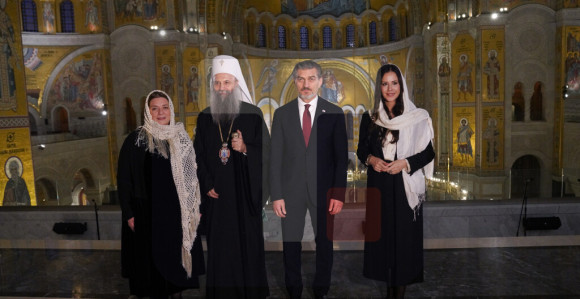 Kavelašvili sa suprugom u posjeti Hramu Sv. Save