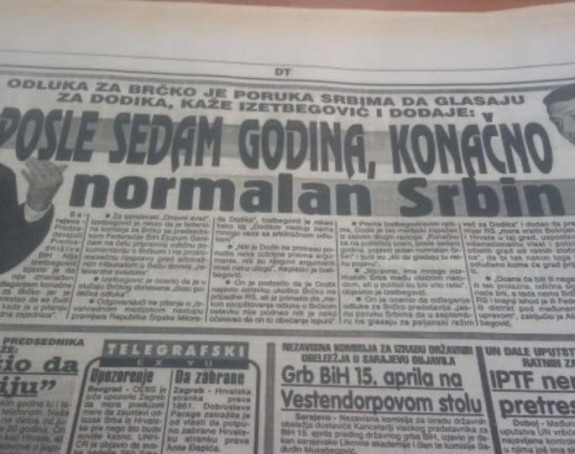 Ko je po ocjeni Alije Izetbegovića najbolji Srbin za koga Bošnjaci uvijek treba da glasaju?!
