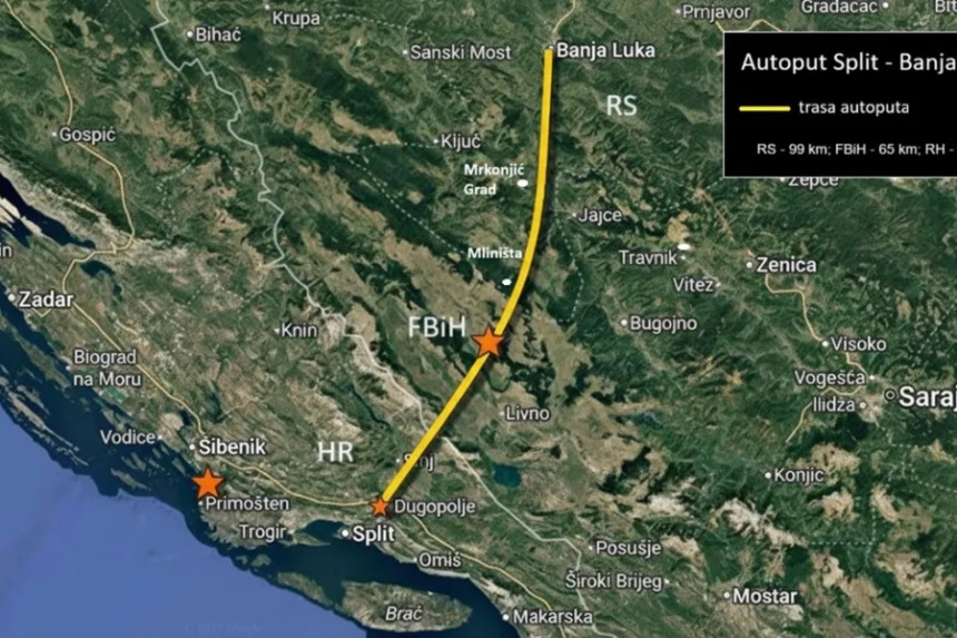 Dodik najavio autoput Banjaluka - Split preko Srpske