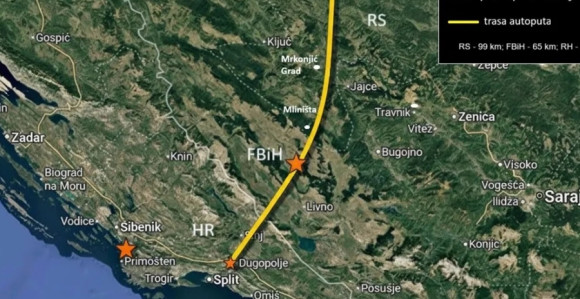 Dodik najavio autoput Banjaluka - Split preko Srpske