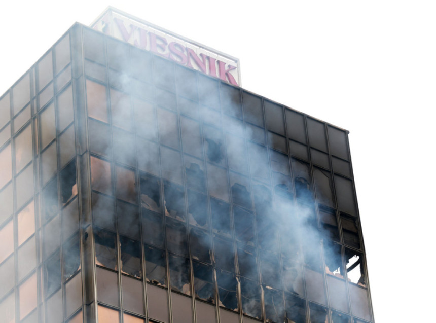 Osumnjičenima za paljenje Vjesnika kućni pritvor