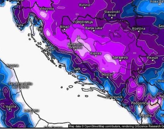 Od nedjelje stižu zima - novi minusi i pola metra snijega