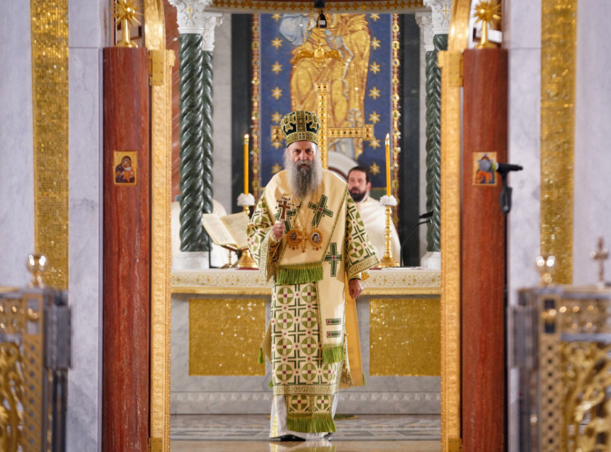 Patrijarh Porfirije služio u Hramu Svetog Save na Vračaru
