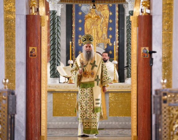 Patrijarh Porfirije služio u Hramu Svetog Save na Vračaru