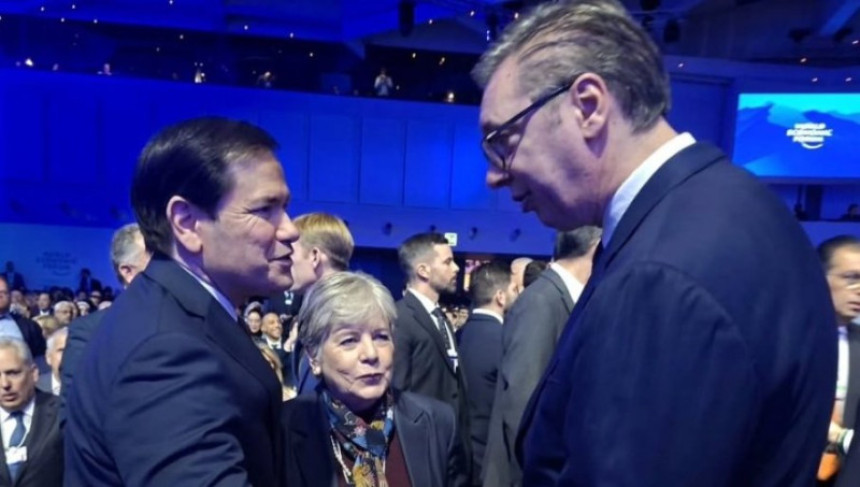 Vučić u Davosu sa Rubiom, državnim sekretarom SAD