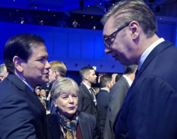 Vučić u Davosu sa Rubiom, državnim sekretarom SAD