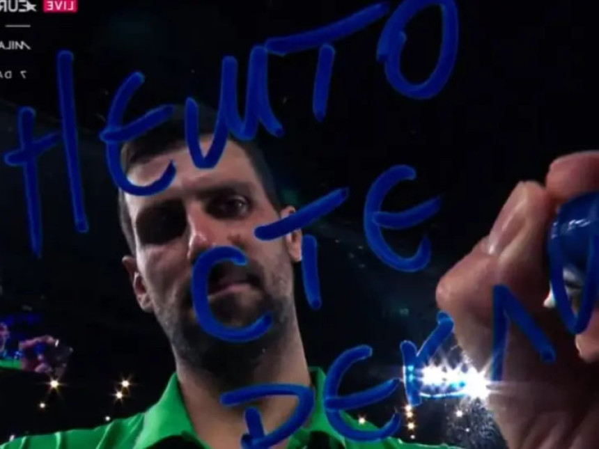 "Nešto ste rekli?!": Kome je Novak poslao poruku