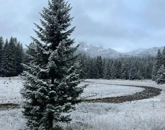 Promjenljivo vrijeme sa kišom, na planinama snijeg