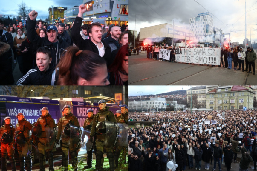 Сарајево: Демонстранти заузели централне раскрснице