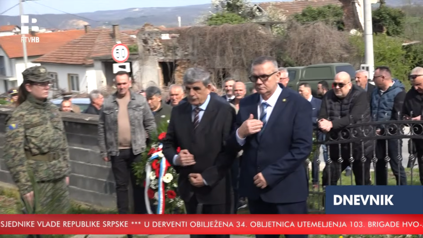 Zločinačka 103. brigada HVO postrojila se kod Dervente