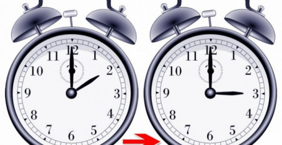 Kazaljke na satu pomjerene jedan čas unaprijed