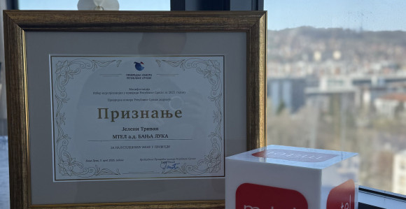 Priznanje Jeleni Trivan za rezultate kompanije m:tel