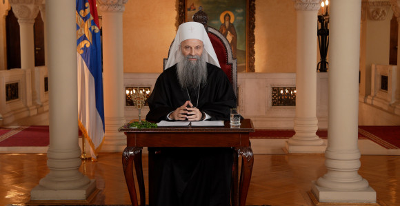 Патријарх служио на Васкрс литургију у Пећкој патријаршији