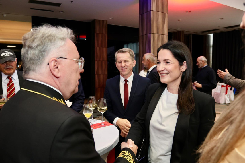 Jelena Trivić na prijemu kod ruskog ambasadora