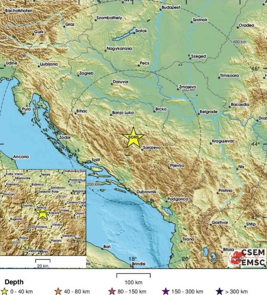 Zatreslo se tlo: Jak zemljotres pogodio područje BiH