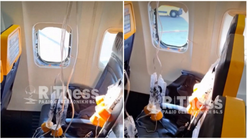 Supruga ga spasila da kroz prozor ne ispadne iz aviona
