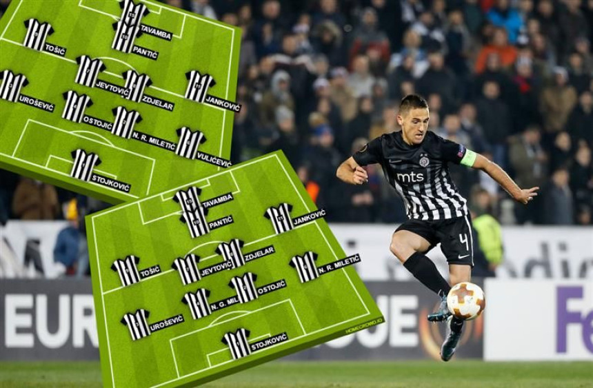 LE: Da li je ovo sastav Partizana za gol u Češkoj?