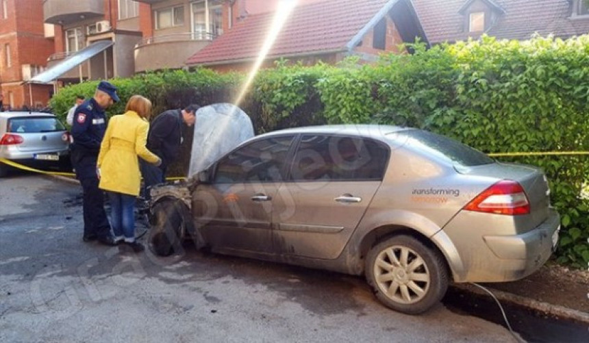 Požar na automobilu  "Arselor Mital-a"