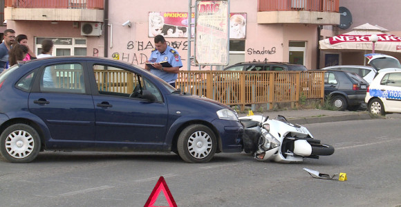 Povrijeđen vozač motocikla