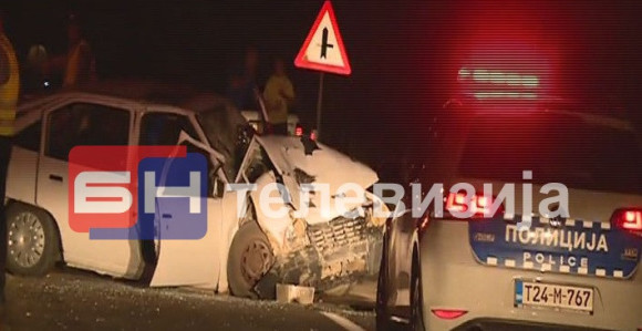 Povrijeđena žena u lančanom sudaru