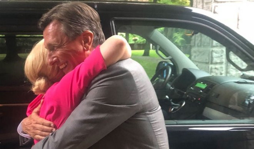 I Borut Pahor na meti Kolinde 