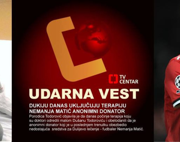 Veliko srce Nemanje Matića za život malog Duleta!
