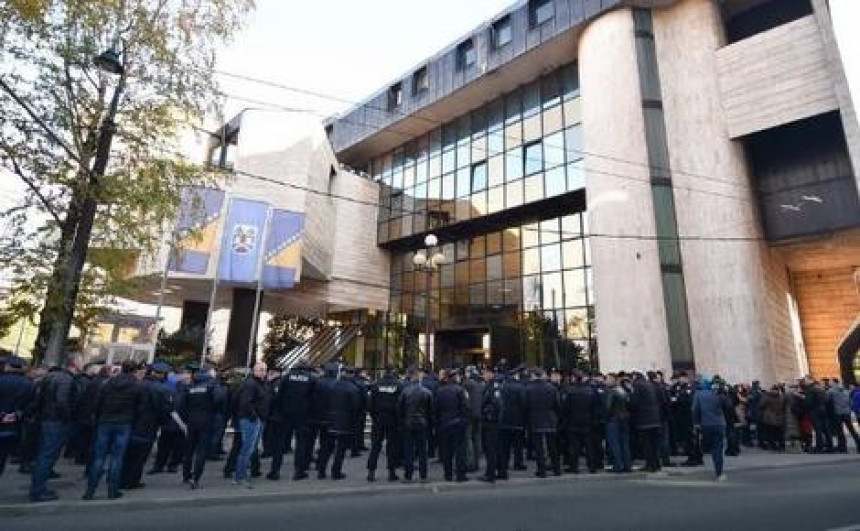 Protest policajca u Federaciji BiH