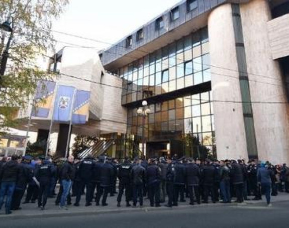 Protest policajca u Federaciji BiH