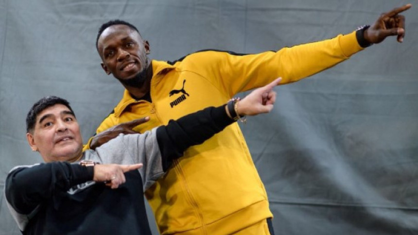 Kakav spoj: Bolt i Maradona?!