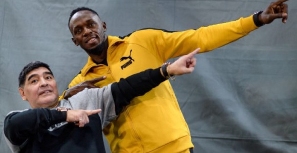 Kakav spoj: Bolt i Maradona?!